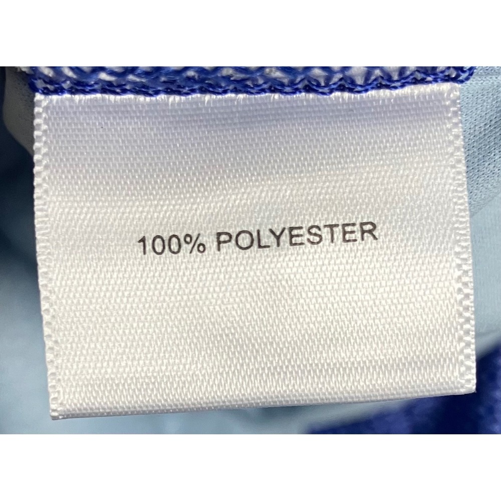 Peter Millar Featherweight Polo Shirt XXL Blue Geometric Knot UPF 850 *Golf Logo - Picture 6 of 10